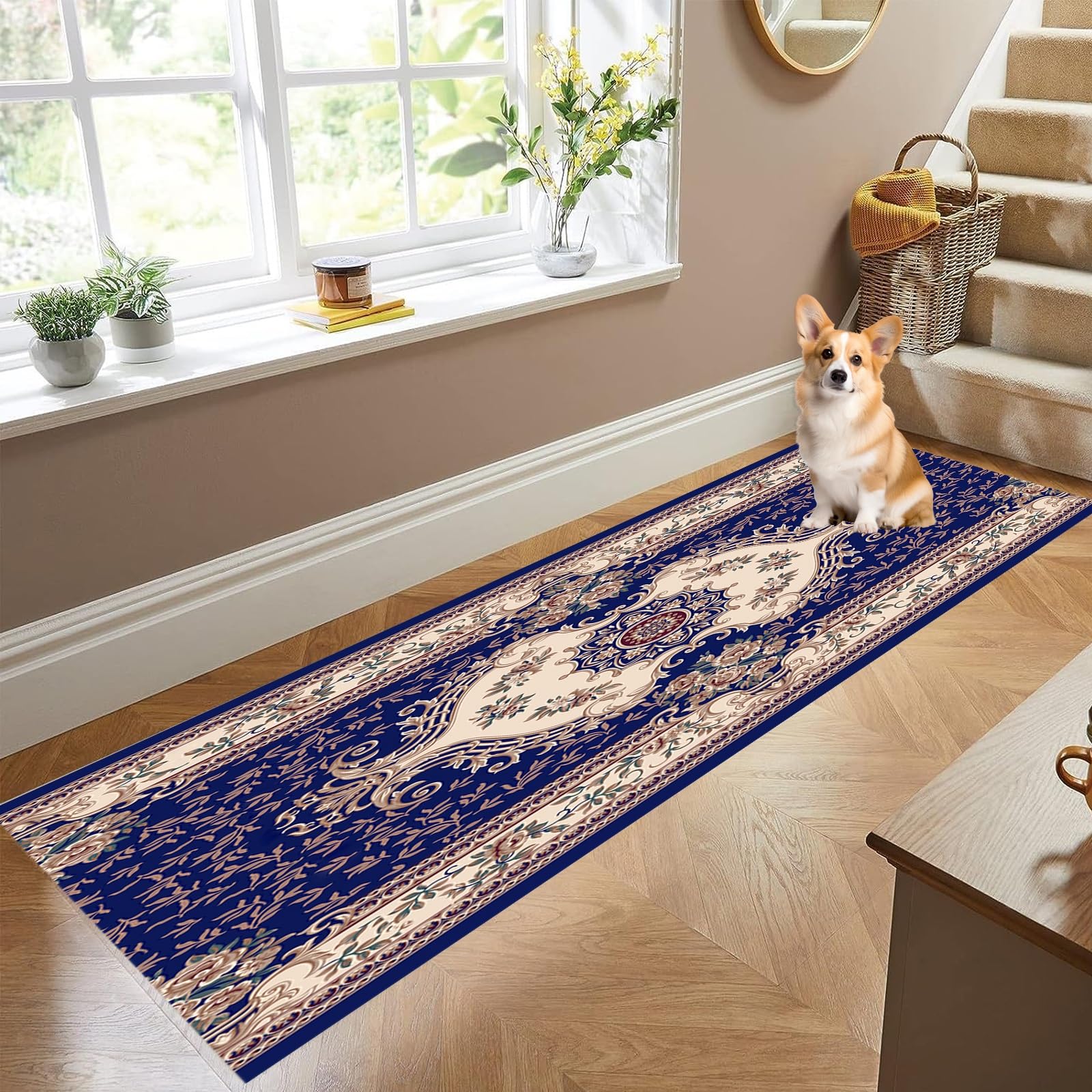 Amazon | 廊下敷き カーペットラグ ラグマット 40 x 100 cm 洗える